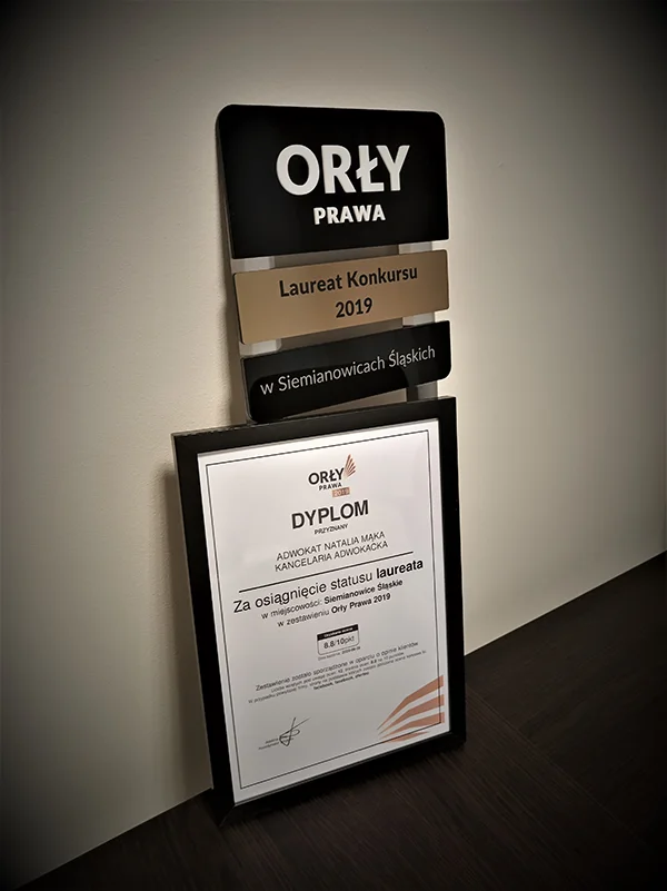 Wyróżnienie w Plebiscycie "Orły Prawa"